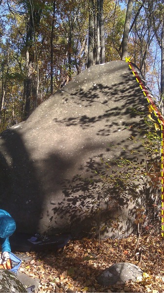 Climb the arete.