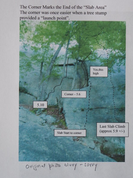 Athlete's Feat, Arch of Delight w/ the Alt start: "Slab to Corner" and the "Last Slab Climb" (the first 30ft of which is the same as "TBD".)