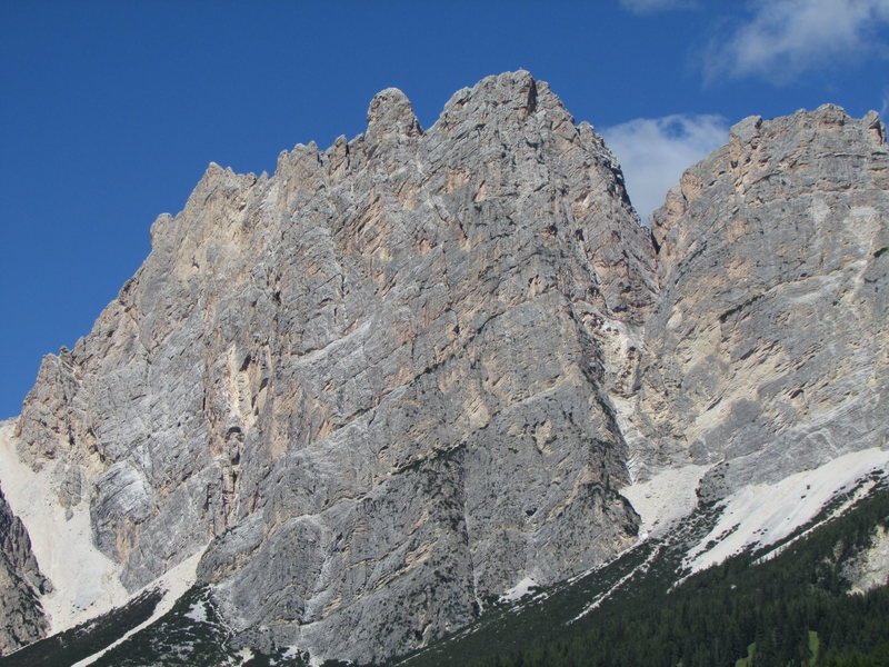 Central Pomagagnon Massif; Testa del Bartoldo is just left from center.