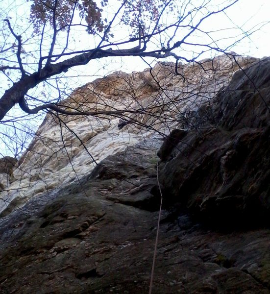 Getting through the first crux.