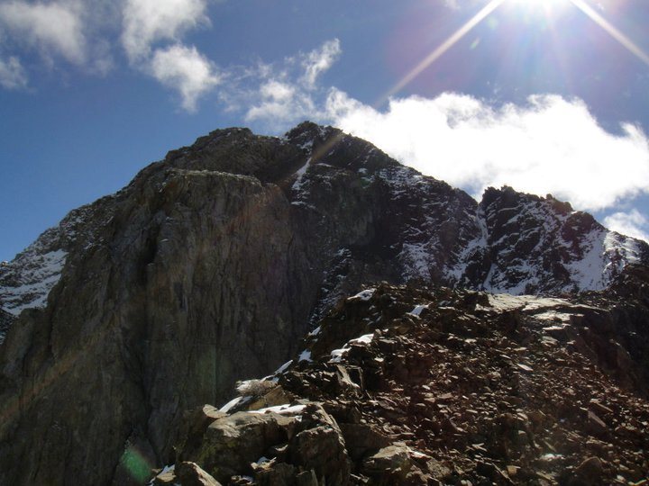 Near the top of Mount Morrison on the NW Ridge.