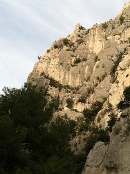 The Saphir ridgeline, as seen from the beach at En Vau.