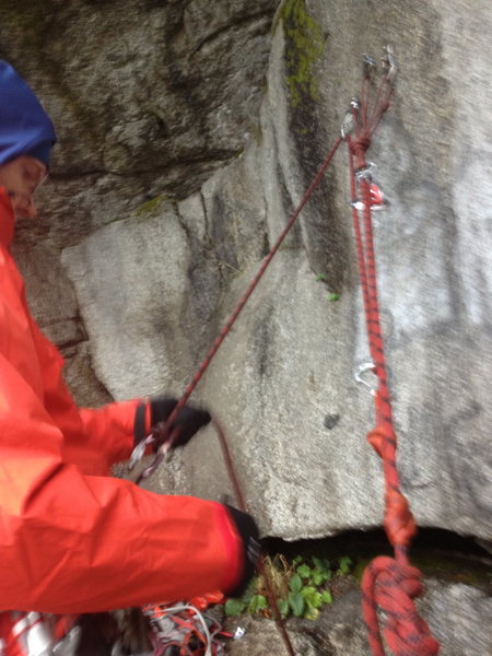 3:1 with redirect and munter at harness ... belayer using body weight