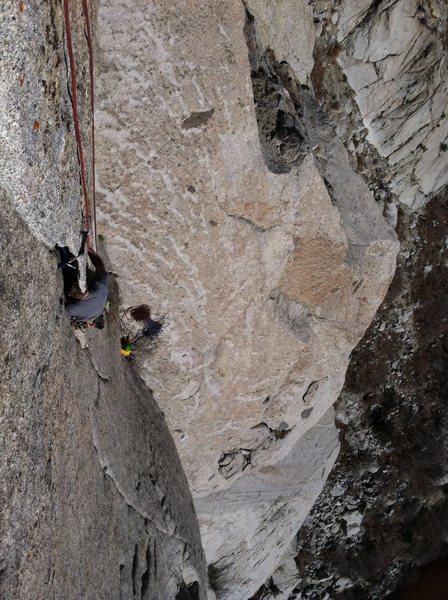 Steep thin flake