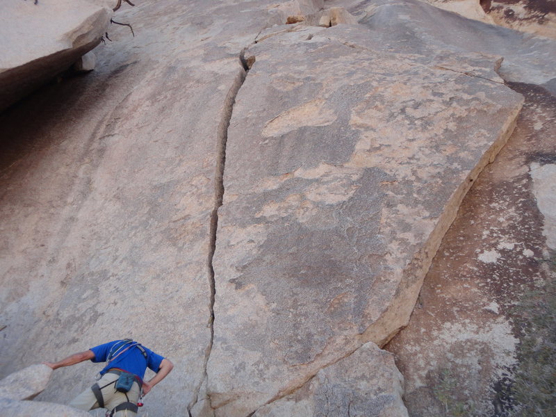 Larry getting ready to head up Jojoba Heater,