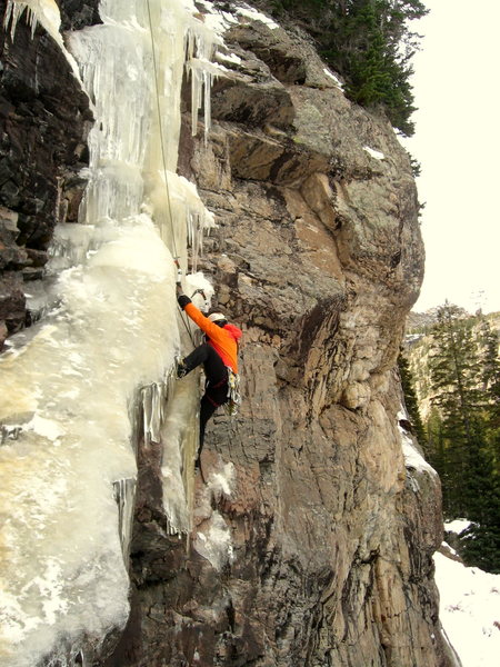 Bert on the mixed portion of the route. Mid-Nov. 2013.