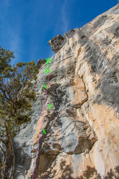 After the 3rd bolt there is a set of two that bolts that you could finish the route there.