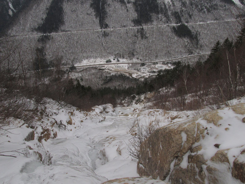 early season high above the crux