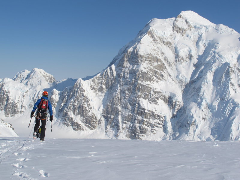 The pearl of the Alaska Range, Mount Hunter's North Buttress.