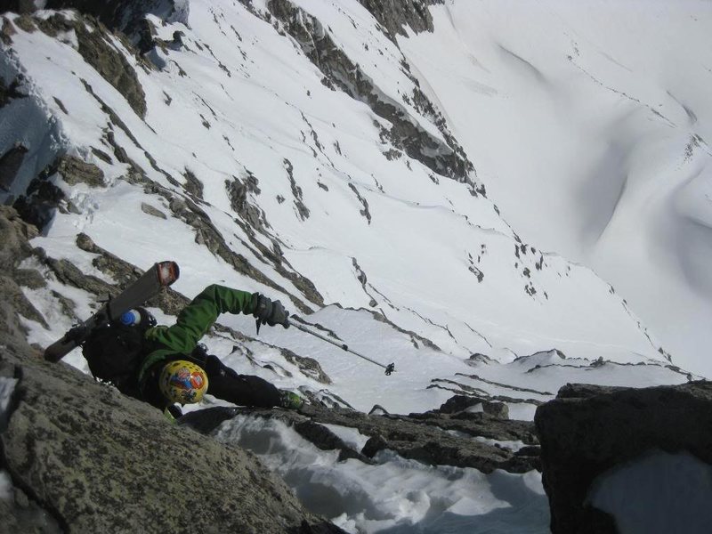Winter 2009 - Jordan White makes the final moves to the summit.