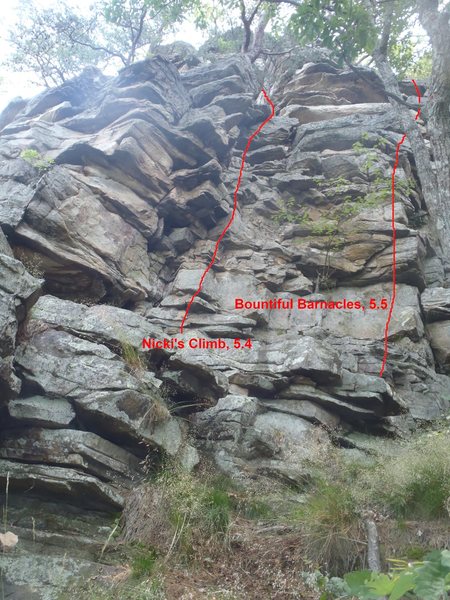 Left side of the Bunny Buttress. Arete visible at right.