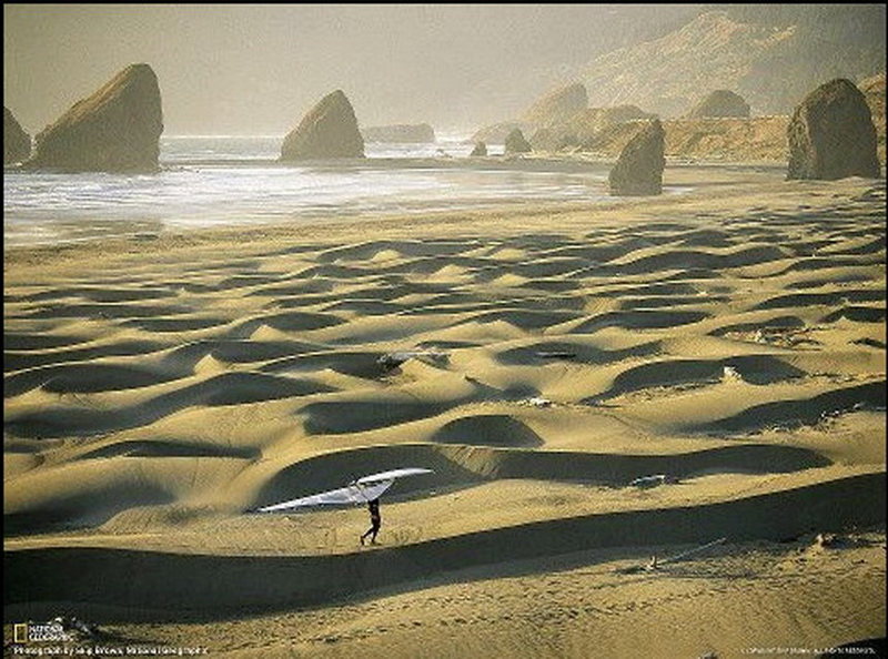 My friend Dana Miller on the South Oregon Coast<br>
Photo from National Geographic Magazine