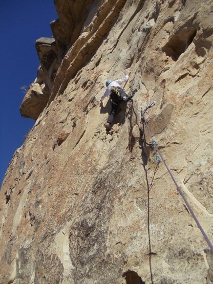 Starting the crux move
