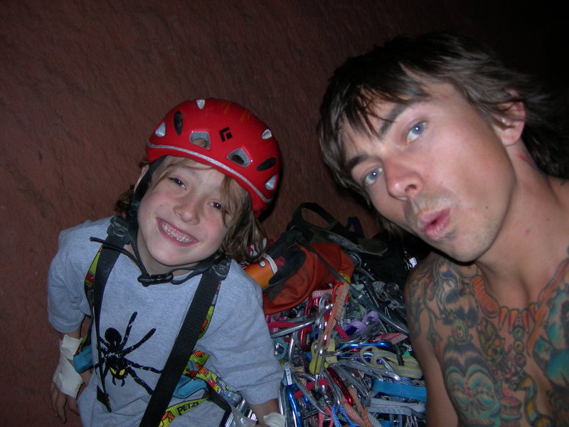 in the cave with my son 05