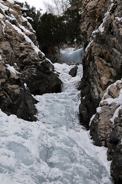 Upper section of Willard Canyon Falls 12/18/13