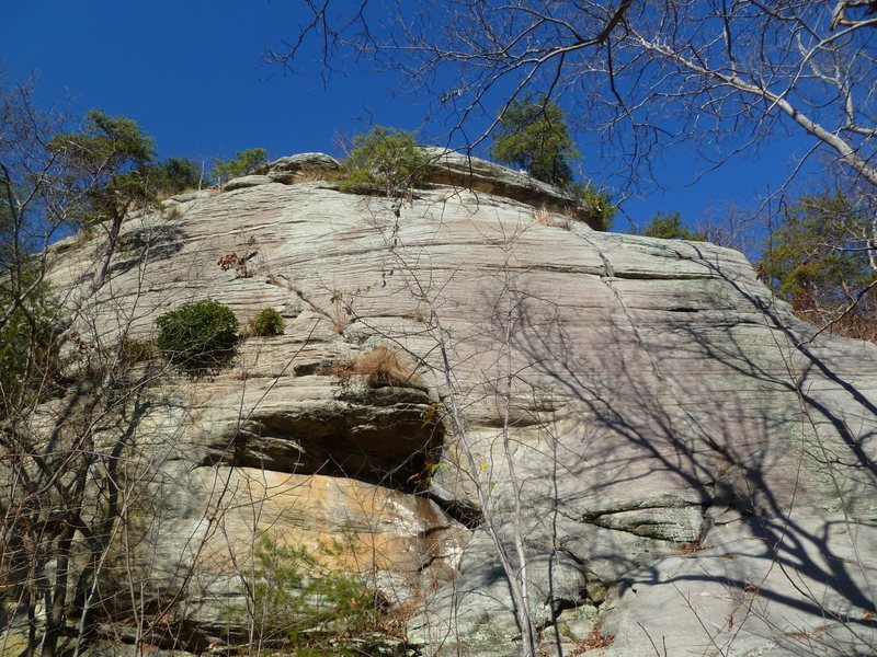 Rock Climbing in The Buzzard Wall, Currahee Mountain