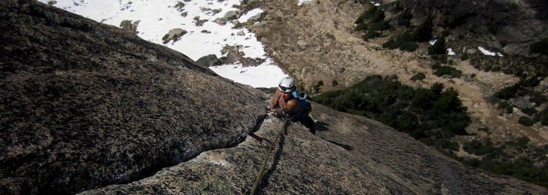 Alix crushing the crux