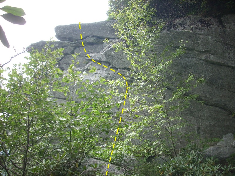 Unknown climb left of Cameron's Wall
