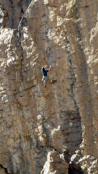 just past the crux. Photo by Donovan Otto.