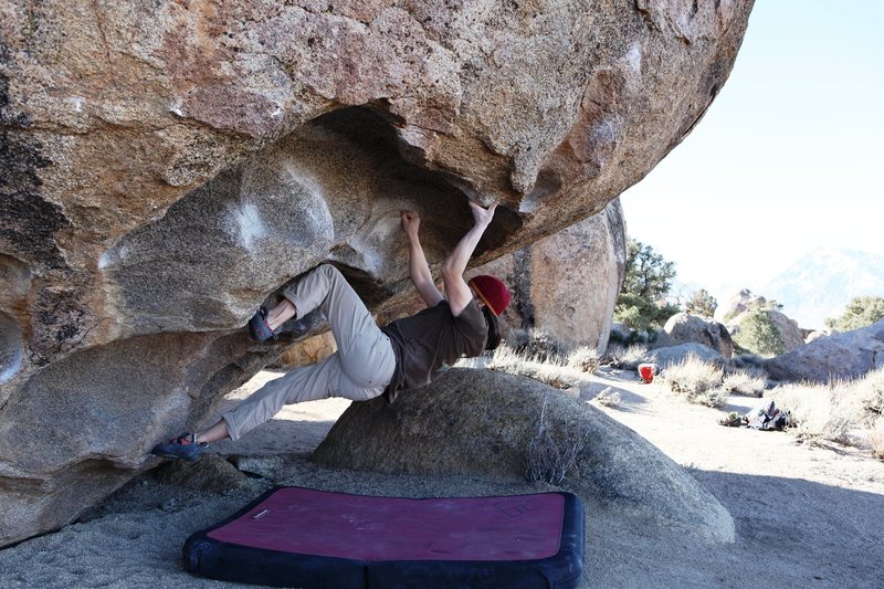 About to make the move out on the undercling.