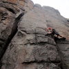 Climbing on the Breadloaves in the City of Rocks in Idaho