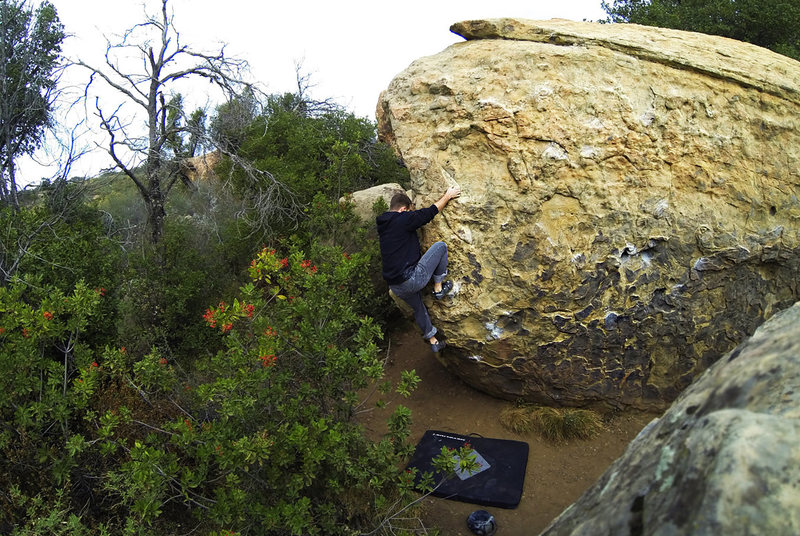 chris just after the bumps on ant arete