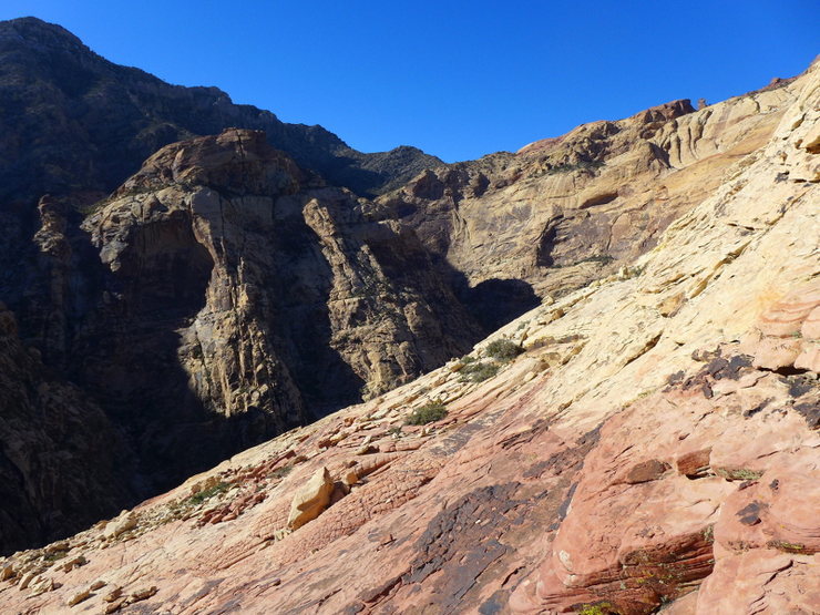 lots of slab walking to get down into the canyon