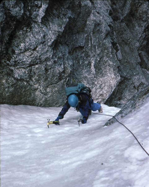 Gina B. nearing top of the BIC. 1994.