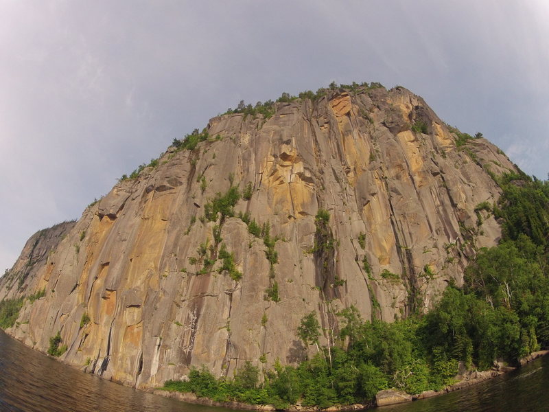 Cap trinité as seen on the boat aproach.
