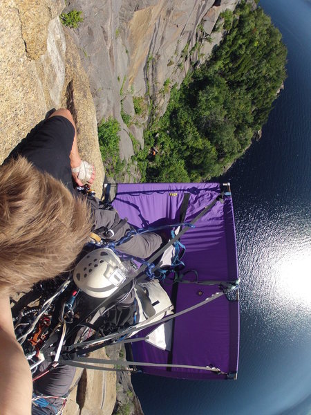 Enjoying the morning view.