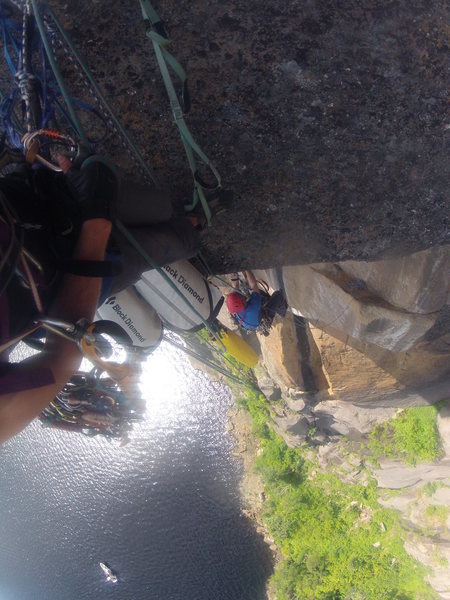View from the lip of the second roof.