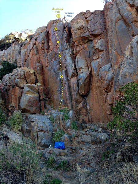 Mighty Monger. 5.9 bailout finish to the right