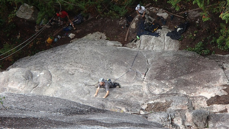 !st pitch of ChewBacca's. Squamish, BC