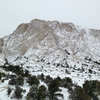Crystal Peak in the snow.