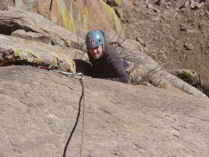 A closer view, on the first pitch crack.
