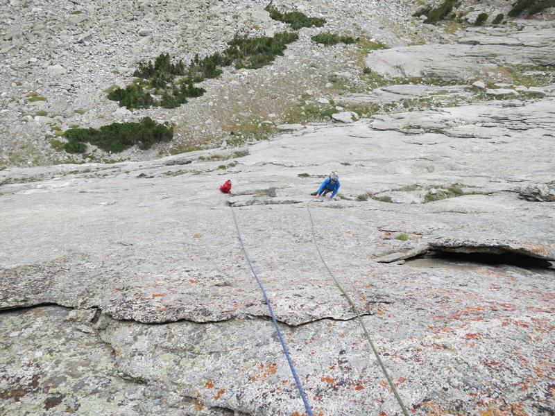 Looking down the third pitch -- 5.10R