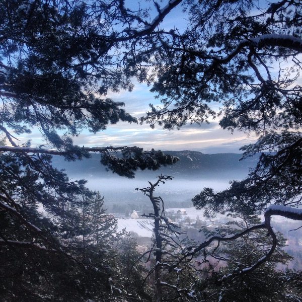 view from the crag