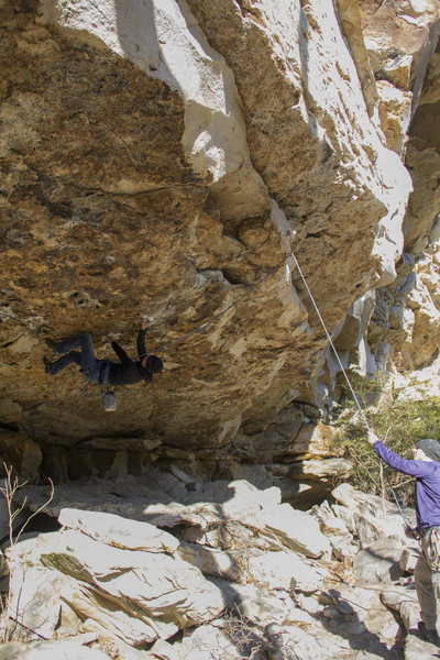 Clara coming out of the roof before the first bolt.