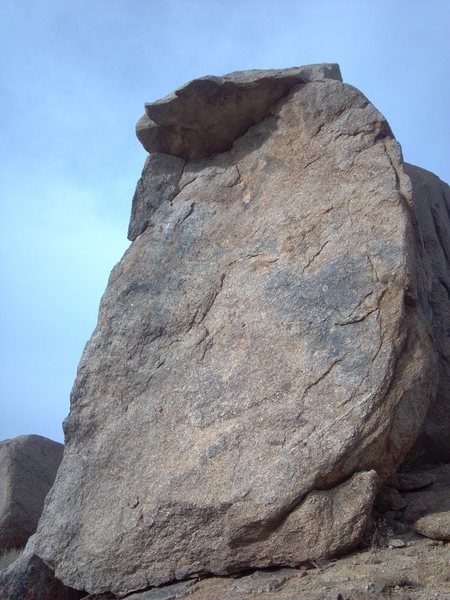 Pasta Pinnacle, approached from the lower Spaghetti Wall (South).