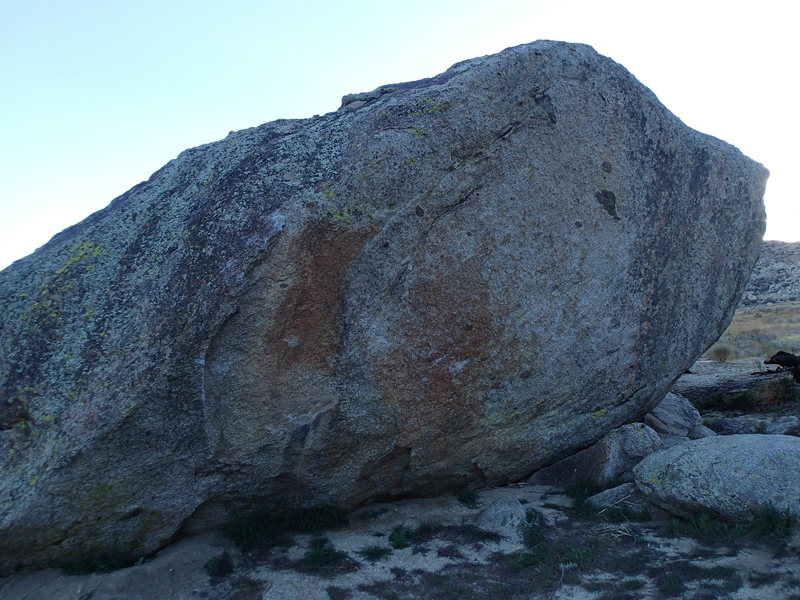 Climbing in "A" boulder, San Diego County
