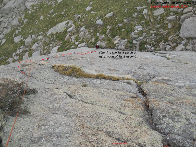 First ascent<br>
afternoon shade.