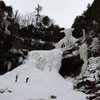Wide view of Kaaterskill Falls: lower & upper.