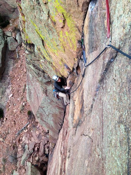 Kasi cleaning up the first pitch of Calypso.