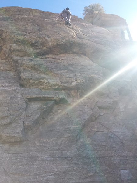 Sorry about the crappy photo, but it's the only beta shot I got to help you find the climb.