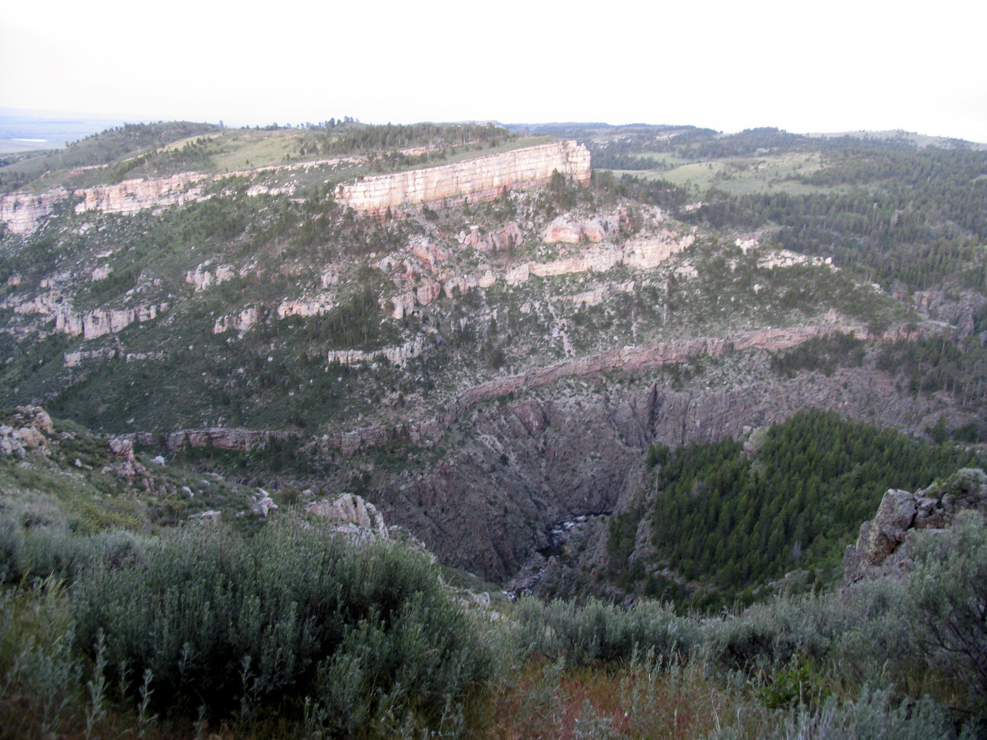 Parking Lot view into Box Elder Canyon