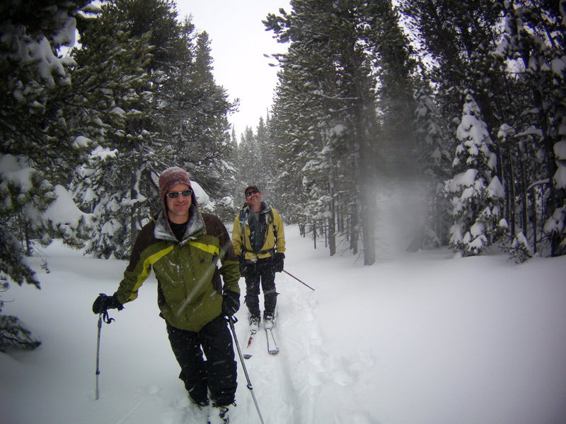 Back-country Skiing with Mike Colacino, Bill Duncan and John Durr. Feb 2014