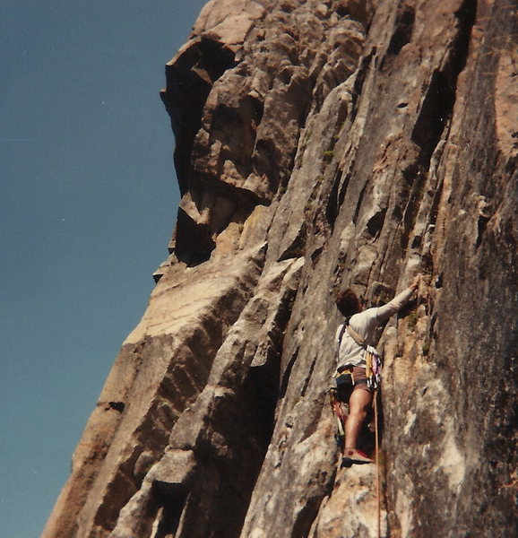 Scott Senjo scoping the route
