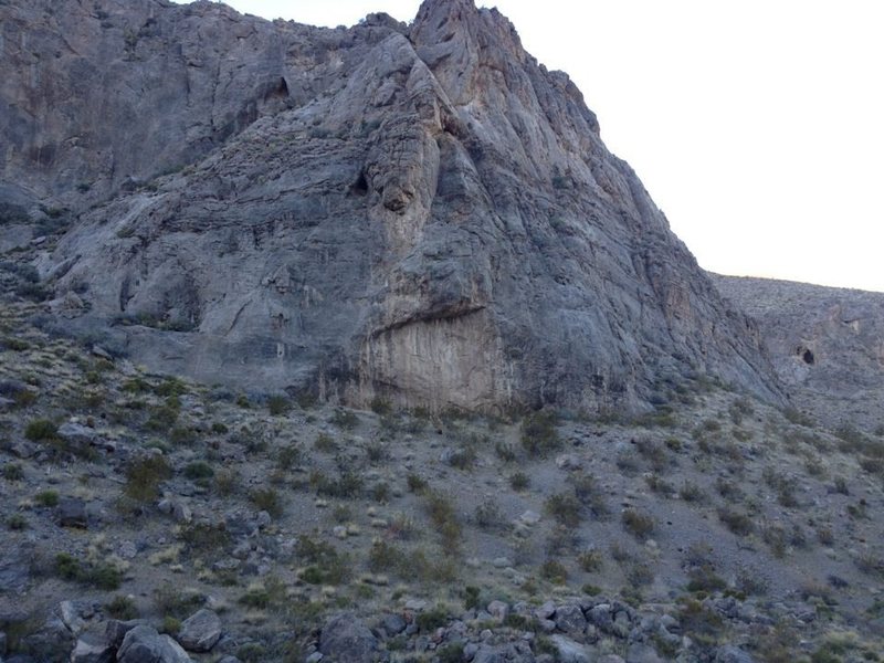 Lower mostly moderate potential wall in Davidson Canyon