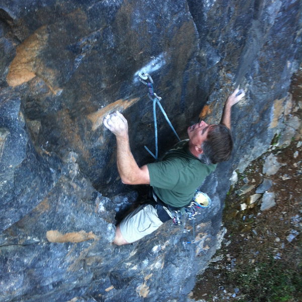 Bill Price topping out on Remember 9.11 (pitch 1) .10d, Twin Towers.