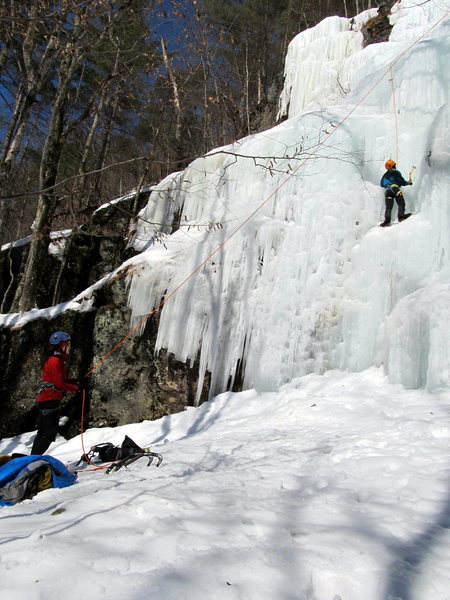 A popular WI 3-3+ line at the Meadows